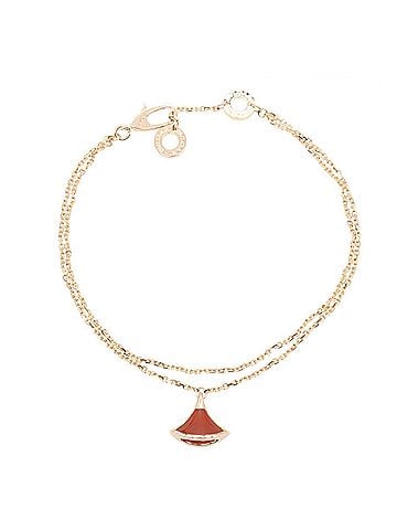 Bvlgari BVLGARI Diva's Dream SM Carnelian Bracelet - 18K Pink Gold (PG) Women's Gold/Red Tone Item Number: 358419 (view 1)