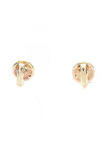 Christian Dior Christian Dior Earrings, Gold Plated (GP), Faux Pearl, Women's, Gold/White Tones (view 2)