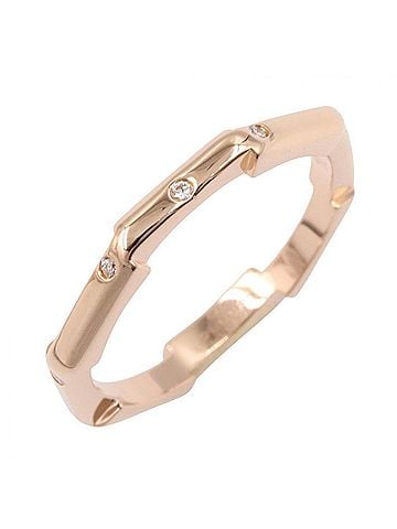 Gucci Gucci diamond ring, 18KPG (pink gold) women's gold tone, clear tone. (view 1)
