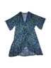 Miraclesuit 100% Polyester Print Green Blue Swimsuit Cover Up Size M - photo 1