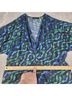 Miraclesuit 100% Polyester Print Green Blue Swimsuit Cover Up Size M - photo 7