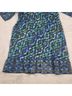 Miraclesuit 100% Polyester Print Green Blue Swimsuit Cover Up Size M - photo 12