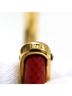 Hermès Red Hermes Oval Leather Combination Bangle, Gold x Red One size - photo 5