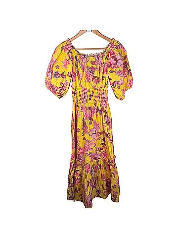 Cara Cara NWT Cara Cara Mimi Dress Womens XS Nippon Buttercup Mid Florali Puff Sleeve Cocktail Dress (view 1)
