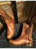 BED|STU 100% Leather Brown Boots Size 9 1/2 - photo 5