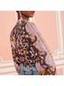 Ulla Johnson Floral Purple Brown Long Sleeve Blouse Size 4 - photo 10