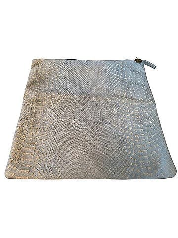 Clare V. Snake Embossed Fold Over Clutch Clutch (view 2)