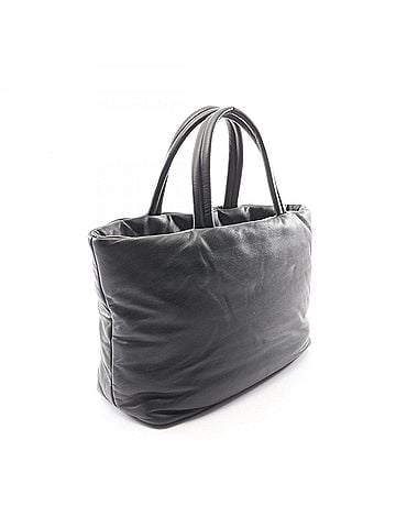 Yves Saint Laurent Yves Saint Laurent Saint Laurent Paris Wide Puffer Tote Bag Handbag Leather Men's Black 756269 (view 2)