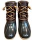 Sperry Top Sider Black Brown Rain Boots Size 7 1/2 - photo 1