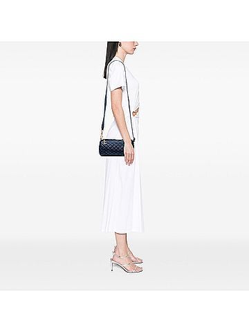 Chanel CC Quilted Nylon Crystal Barrel Crossbody (view 2)