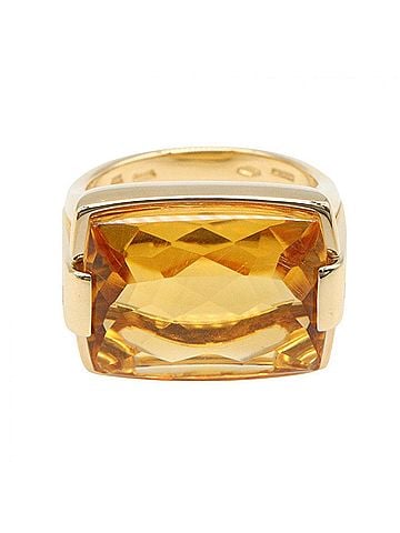 Bvlgari Bulgari BVLGARI Allegua Ring Citrine Jewelry 18K (Yellow Gold) Women's Gold Yellow (view 2)