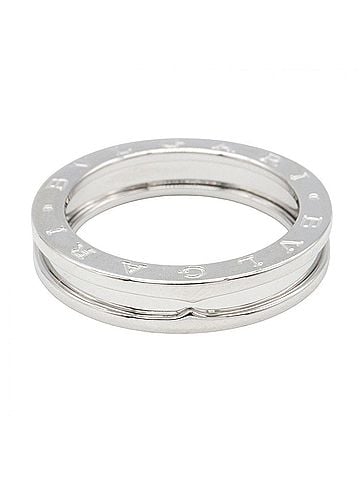 Bvlgari Bvlgari Bulgari B-zero1 Ring, 1-band ring, 18K White Gold (18KWG), Silver-tone, for Men and Women, Item Number 346566 (view 2)