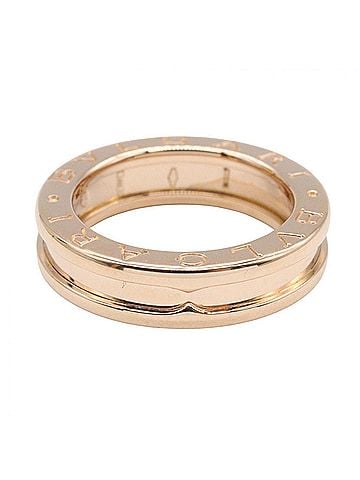 Bvlgari Bulgari BVLGARI B-zero1 Ring, 1-band ring, 18KPG (pink gold), women's, gold tone. (view 2)