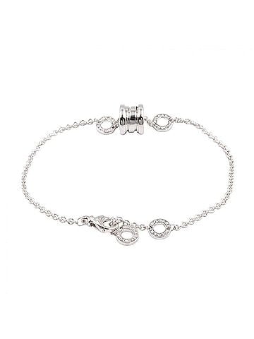 Bvlgari Bvlgari Bulgari B-zero1 Element Bracelet, 18K White Gold (18KWG), Men's/Women's, Silver Tone (view 2)
