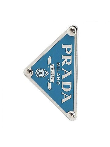 Prada Prada PRADA Left Ear Earring, Sterling Silver 925, Women's, Blue/Silver Tone, 1JO722 (view 1)