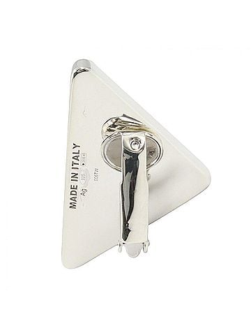 Prada Prada PRADA Left Ear Earring, Sterling Silver 925, Women's, Blue/Silver Tone, 1JO722 (view 2)