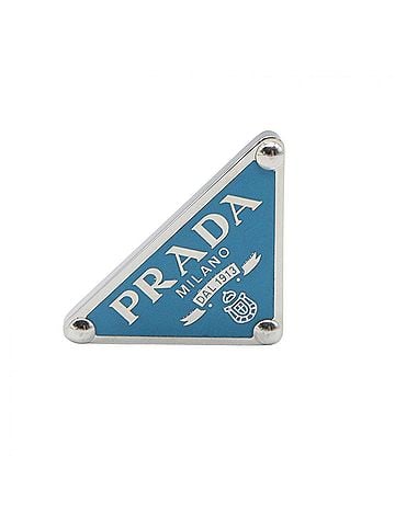 Prada Prada PRADA Right Ear Earring, Sterling Silver 925, Men's/Women's, Blue/Silver Tone, 1JO722 (view 2)