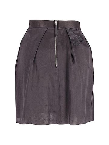 Dolce & Gabbana Dolce & Gabbana Skirt with Butterfly Applique in Black Silk (view 2)