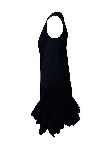 Bottega Veneta Bottega Veneta Fluted Dress in Black Wool (view 2)