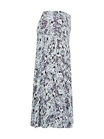 Erdem Erdem Floral Print Midi Skirt in Multicolor Viscose  (view 2)