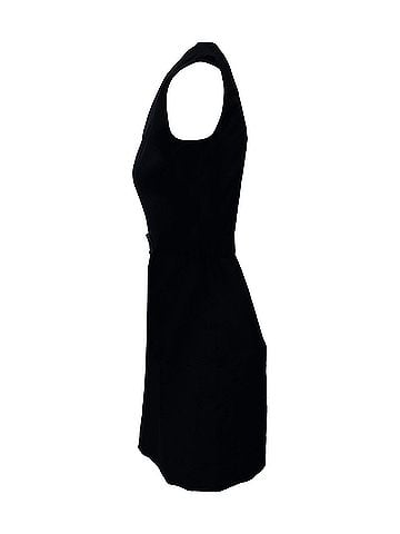 Balenciaga Balenciaga V-Neck Sheath Dress in Black Triacetate  (view 2)