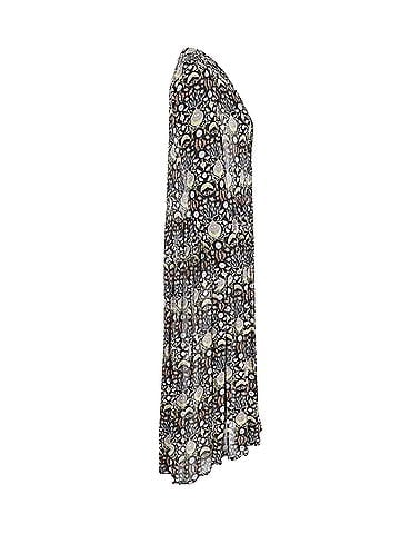 Chloé Chloé Button-Front Printed Georgette Dress in Multicolor Viscose (view 2)