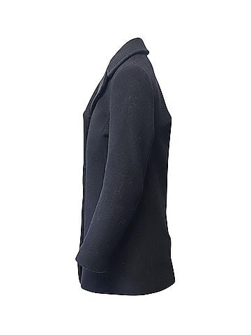 Sandro Sandro Paris Double Breasted Peacoat in Black Wool (view 2)