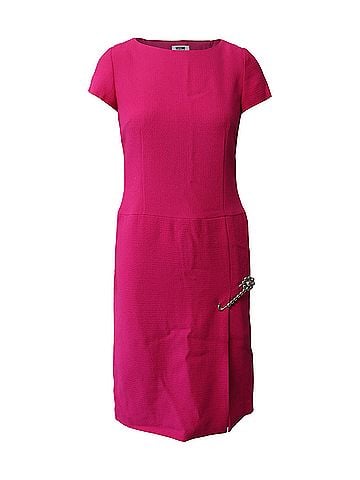 Moschino Moschino Cheap and Chic Sheath Dress in Hot Pink Wool  (view 1)