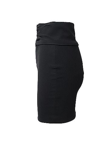 IRO Iro Torie Gathered Pencil Skirt in Black Acetate  (view 2)