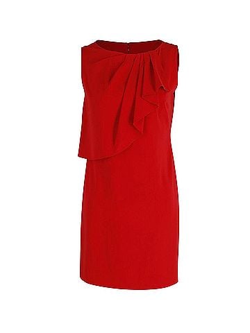Moschino Moschino Cheap And Chic Ruffle Dress in Red Polyethylene (view 1)
