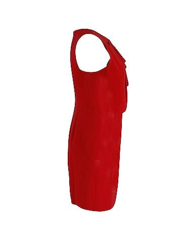 Moschino Moschino Cheap And Chic Ruffle Dress in Red Polyethylene (view 2)