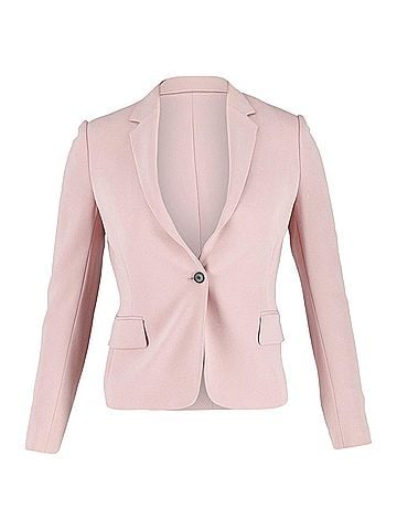 Joseph Joseph Single Button Blazer in Pastel Pink Acetate (view 1)
