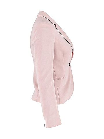 Joseph Joseph Single Button Blazer in Pastel Pink Acetate (view 2)