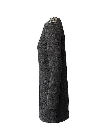 Chloé Chloe Epaulettes Sheath Dress in Black Wool (view 2)