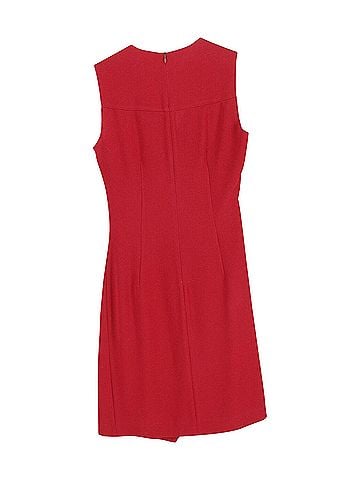 Joseph Joseph Sleeveless Draped Mini Dress in Red Acetate (view 2)