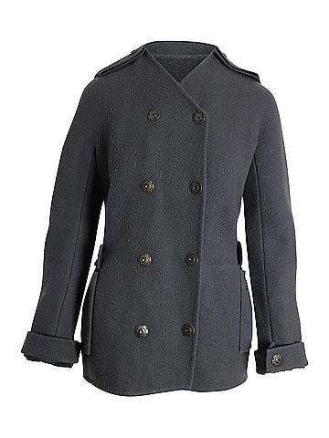 Lanvin Lanvin Double-Breasted Coat in Grey Wool (view 1)