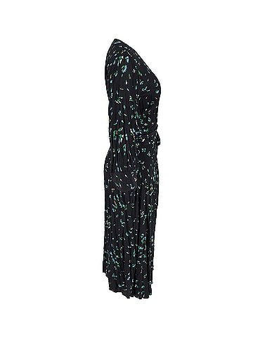 Ganni Ganni Bluebell Print Wrap Dress in Floral Print Viscose (view 2)