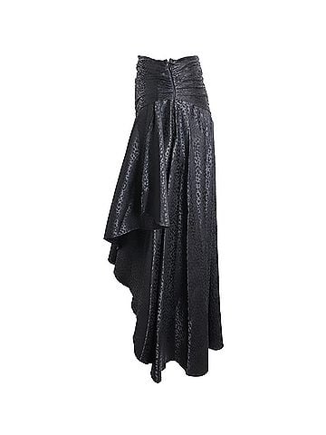 Dodo Bar Or Dodo Bar Or Draped Midi Skirt in Black Polyester (view 2)