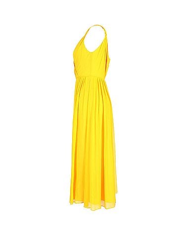 Jason Wu Jason Wu Midi Dress in Yellow Silk (view 2)