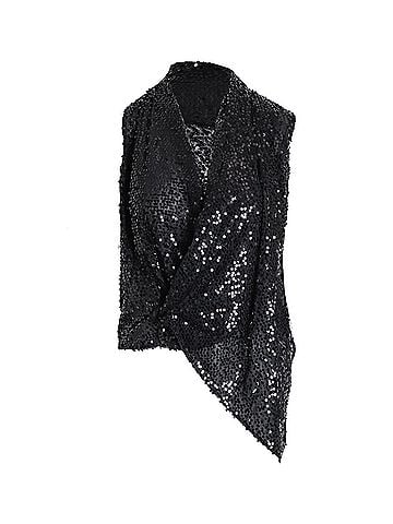 Victoria Beckham Victoria Beckham Symmetric Top in Black Sequin (view 1)