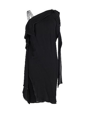 RM by Roland Mouret Roland Mouret Asymmetric Dress in Black Silk (view 1)