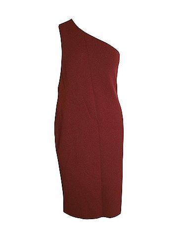 Bottega Veneta Bottega Veneta One Shoulder Dress in Rust Viscose (view 1)