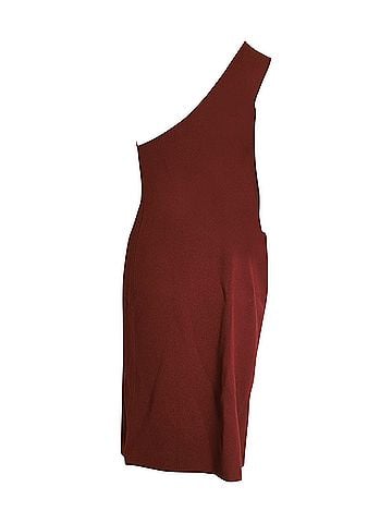 Bottega Veneta Bottega Veneta One Shoulder Dress in Rust Viscose (view 2)