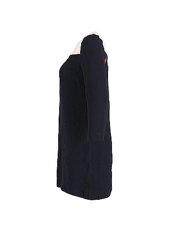 Victoria Beckham Victoria Beckham Quarter-Sleeve Color Block Dress in Multicolor Acetate (view 2)
