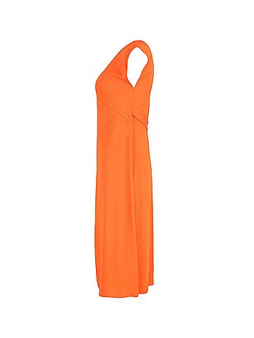 Joseph Joseph V-Neck Dress in Orange Viscose (view 2)