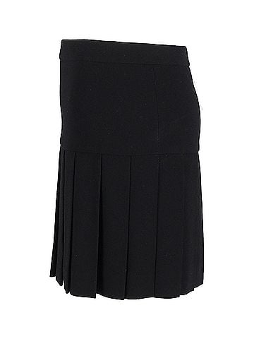 Joseph Joseph Pleated Mini Skirt in Black Polyester (view 2)