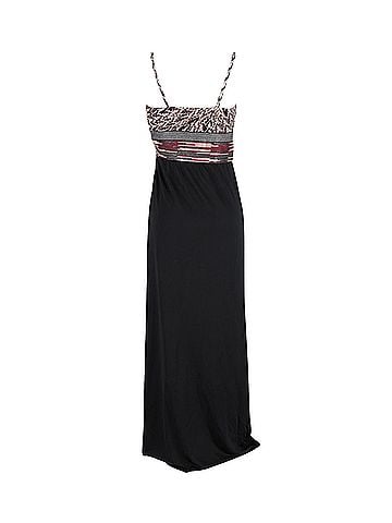 Missoni Missoni Embellished Top Maxi Dress in Black Polyester Silk (view 2)