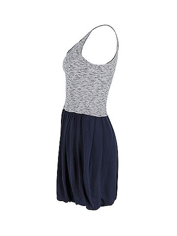 Sandro Sandro Paris Sleeveless Mini Dress in Grey and Navy Blue Cotton (view 2)