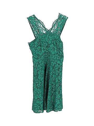 Sandro Sandro Paris Riviera Lace Mini Dress in Green Rayon (view 1)