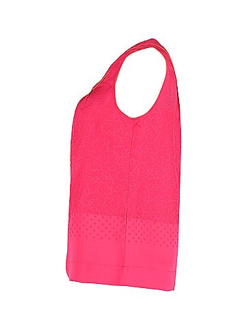 Marc Jacobs Marc Jacobs Sleeveless Buttoned Top in Pink Silk (view 2)
